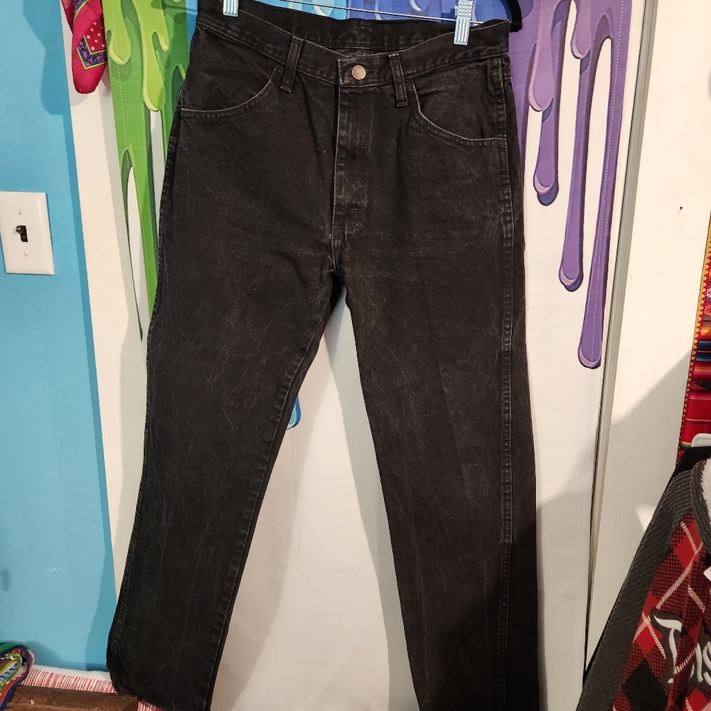 32 X 32, Rustler, Black Denim Jeans